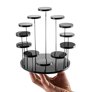 Stylish QWORK Acrylic Display Stand for Jewelry & Mini Figurines