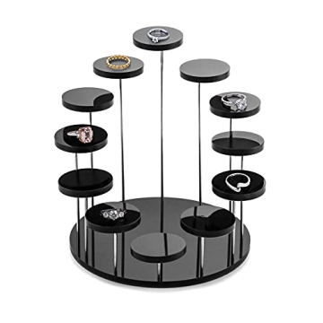 Stylish QWORK Acrylic Display Stand for Jewelry & Mini Figurines