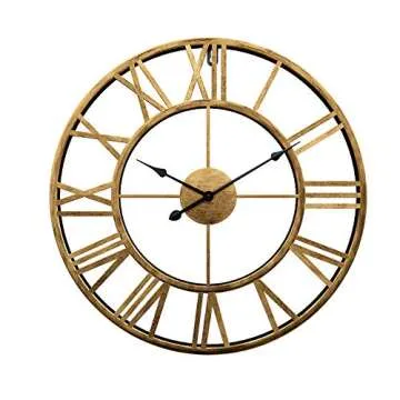 LightInTheBox 20" H Country Style Metal Wall Clock Home Décor Clocks