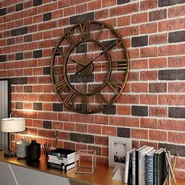 LightInTheBox 20" H Country Style Metal Wall Clock Home Décor Clocks