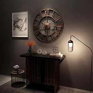 LightInTheBox 20" H Country Style Metal Wall Clock Home Décor Clocks