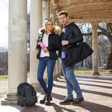 Mayim Collapsible Water Bottles Silicone Travel Tumbler with Clip for Backpack, Reusable Portable Sport Water Bottle for Gym, Camping, Hiking or Airport, 24 Oz Grey