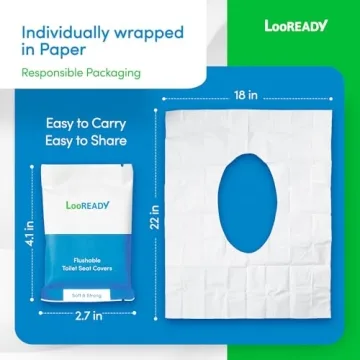 LooREADY Flushable Toilet Seat Covers - Premium Hygiene Solution