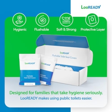 LooREADY Flushable Toilet Seat Covers - Premium Hygiene Solution