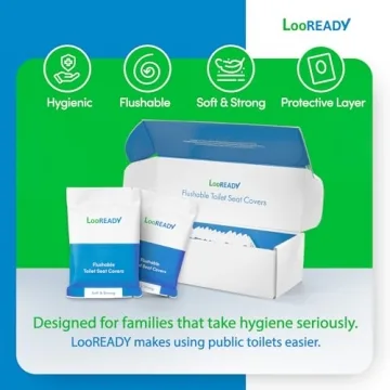 LooREADY Flushable Toilet Seat Covers - Premium Hygiene Solution