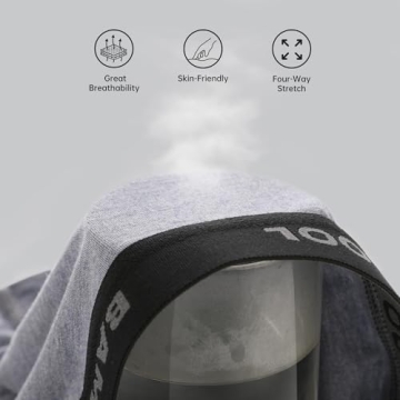 Soft Bamboo Viscose Boxer Briefs - 4 Pack Small