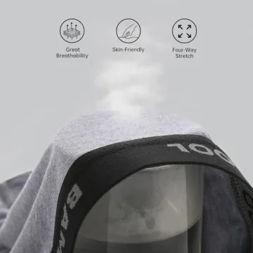 Soft Bamboo Viscose Boxer Briefs - 4 Pack Small