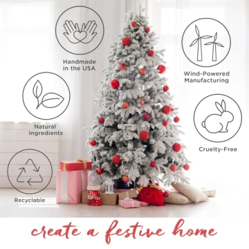 Fraser Fir Scented Soy Candle Non-Toxic Holiday Fragrance