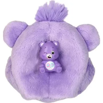 Barbie Cutie Reveal Doll & Accessories, Care Bears Series with Share Bear Plush Costume & 10 Surprises Including Color Change & Mini Bear