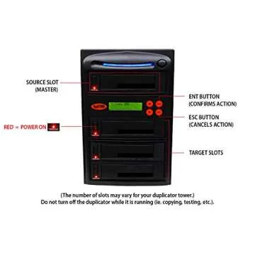 Systor 1:3 HDD/SSD Hard Drive Duplicator - 9GB/Min - Standalone Copier & Eraser/Sanitizer for Multip...