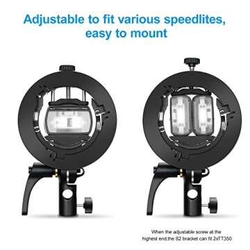 Godox S2 Speedlite Bracket: Upgrade for Bowens Mount Accessories