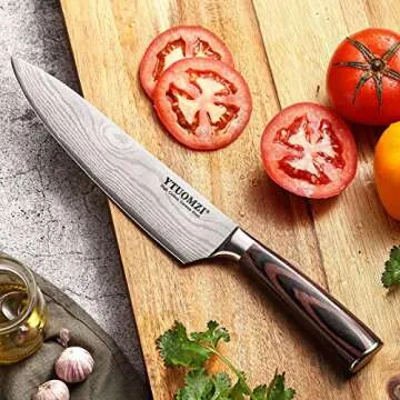 Ytuomzi Professional Chef Knife - 8 Inch Kitchen Essential