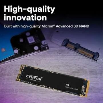 Crucial P3 4TB NVMe SSD - 3500MB/s Speed Upgrade