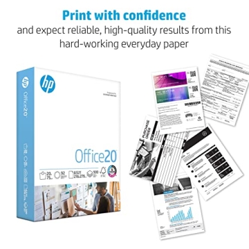 HP Printer Paper 20lb 3 Ream Case 1500 Sheets 92 Bright