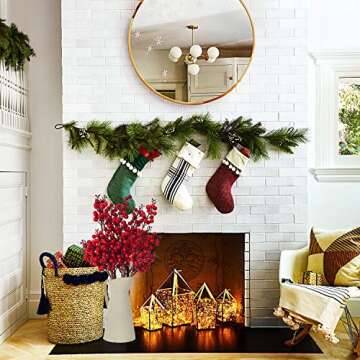 Vibrant Lvydec Artificial Red Berry Stems for Decor