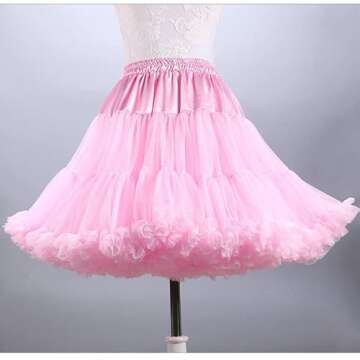 PhilaeEC Women Puffy Skirt - Elegant Tulle Party Skirt