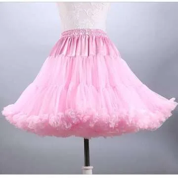 PhilaeEC Women Puffy Skirt - Elegant Tulle Party Skirt