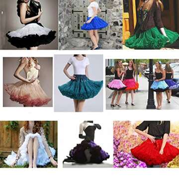 PhilaeEC Women Puffy Skirt - Elegant Tulle Party Skirt