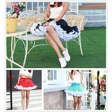 PhilaeEC Women Puffy Skirt - Elegant Tulle Party Skirt