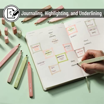 Mr. Pen Aesthetic Highlighters - 8 Pastel Colors, No Bleed