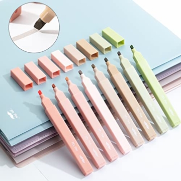 Mr. Pen Aesthetic Highlighters - 8 Pastel Colors, No Bleed