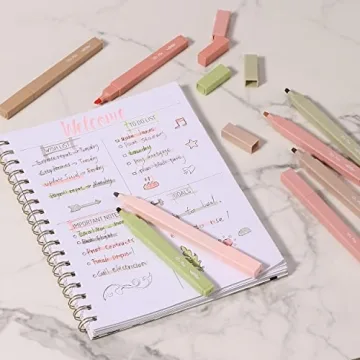 Mr. Pen Aesthetic Highlighters - 8 Pastel Colors, No Bleed