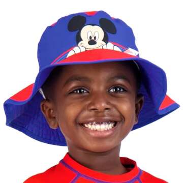Disney Boys' Bucket Hat, Mickey Mouse Toddler 3-4 and Kids Sun Hat