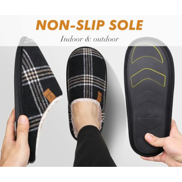 COFACE Men's Cozy Memory Foam Slippers - Ultimate Comfort