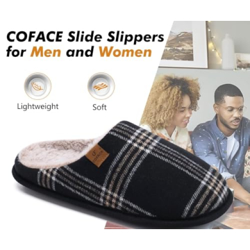 COFACE Men's Cozy Memory Foam Slippers - Ultimate Comfort