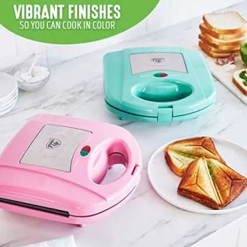 GreenLife Electric Waffle and Sandwich Maker - Healthy Cooking