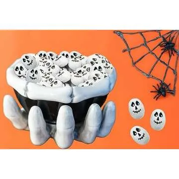 Fruidles Halloween Skulls, Double Crisp, Trick-Or-Treat Party Bag Fillers, Individually Wrapped in M...