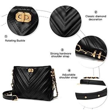 Fashion Leather Small Crossbody Purse for Women
