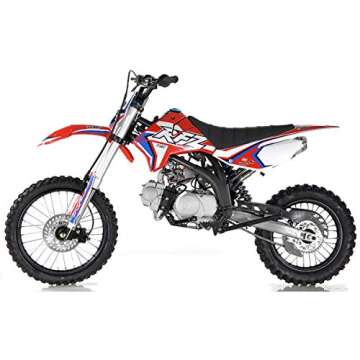 HHH 125cc Dirtbike Apollo DB X18 125CC Dirtbike RFZ Racing Gas Dirt Bike with Twin Spare Heave Duty ...