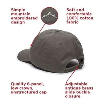 Outdoor Cap unisex adult Mountain Dad Hat, Olive, One Size US