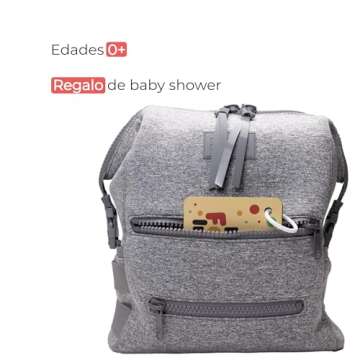 Happy Start High Contrast Baby Cards - Easy to Clean & Water Resistant High Contrast Baby Vision Cards Tummy Time Toys - Diaper Bag Ready Black and White Baby Toys, Newborn Toys for Ages 0+ (Español)