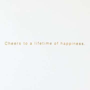 Hallmark Signature Wedding Card, Bridal Shower Card, Engagement Card (Champagne)