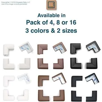 Roving Cove Corner Protectors - Safe Foam Bumper Guards 4 Pack