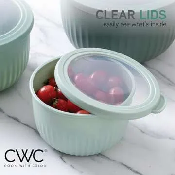 Cook with Color Prep Bowls with Lids - Chic 8-Piece Set