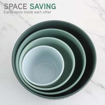 Cook with Color Prep Bowls with Lids - Chic 8-Piece Set