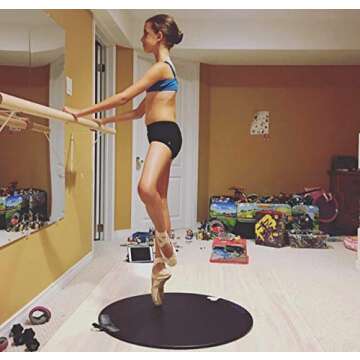 dot2dance Portable Dance Floor, Marley Flooring Ballet Training Equipment, Tap Dance Floor, Turning Boards for Dancers & Figure Skating Practice Mat, Tap Board for Tap Dancing, Practice Pirouette