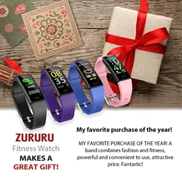 ZURURU Fitness Tracker: Monitor Health & Activity