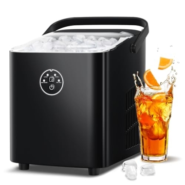 Xbeauty Portable Ice Maker - Quick Ice in 6 Mins, Self-Cleaning, Ideal for Parties