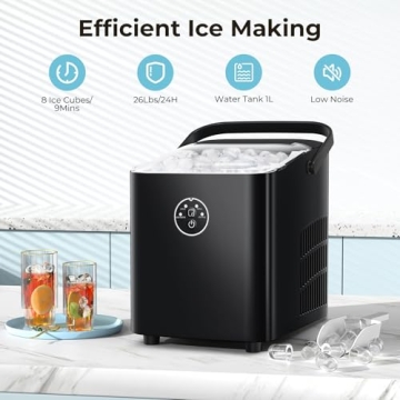 Xbeauty Ice Maker - Fast, Portable, Ideal for Parties