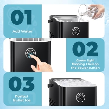 Xbeauty Ice Maker - Fast, Portable, Ideal for Parties