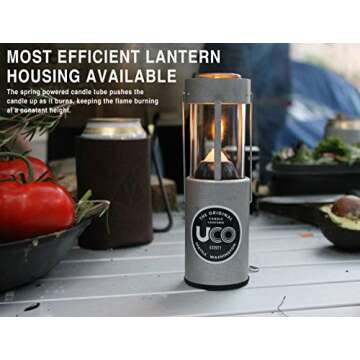 Portable Aluminum Candle Lantern for All Outdoor Adventures