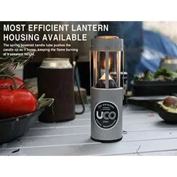Portable Aluminum Candle Lantern for All Outdoor Adventures