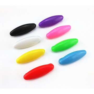 yueton 48pcs Assorted Color Fashion Plastic Cover Scarves Safety Pin, Scarf Pins, Hijab Pins, Brooch...