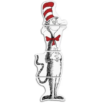 Eureka Dr. Seuss Cat in the Hat Large Classroom Poster Bulletin Board Set for Teachers, 5 Feet Tall, 4 Pieces
