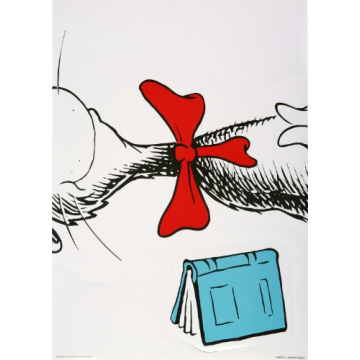 Eureka Dr. Seuss Cat in the Hat Large Classroom Poster Bulletin Board Set for Teachers, 5 Feet Tall, 4 Pieces