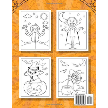 Halloween Coloring Book for Kids - Spooky Cute Designs